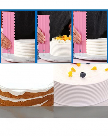 Set 4 șabloane din plastic pentru decorarea torturilor [2]