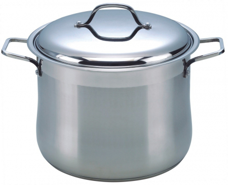 Bucătrie - Oală din inox Grunberg GR3120 cu diametrul de 20 cm și capacitate de 5.7 L, ideală pentru gătitul zilnic al ciorbelor, supelor, pastelor și altor preparate consistente. Fabricată din inox de calitate superioară, cu bază încapsulată pentru distribuție uniformă a căldurii, asigură o gătire rapidă și eficientă. Prevăzută cu capac din inox rezistent care păstrează aromele și nutrienții. Compatibilă cu plite pe gaz și electrice, având un design modern și elegant, perfect pentru orice bucătărie.