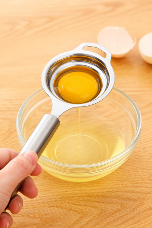 Separator ouă inox gălbenuș albuș ustensilă bucătărie prăjituri creme [3]