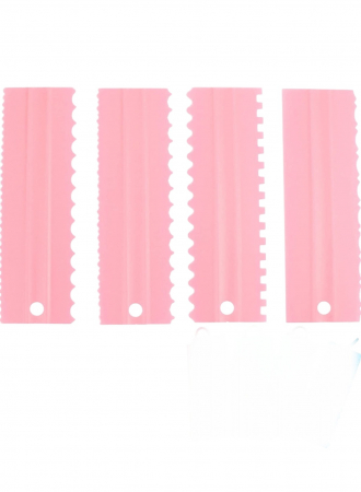 Set 4 șabloane din plastic pentru decorarea torturilor [1]