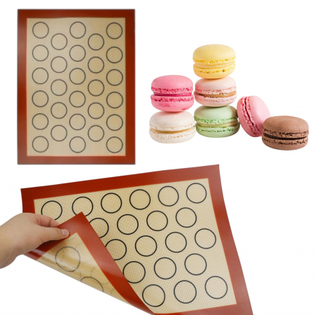 Cofetărie și patiserie - Covoraș de copt din silicon antiaderent pentru macarons și prăjituri