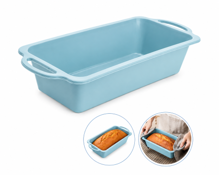 Formă de copt din silicon pentru chec și cozonac 32 cm culoare aleatorie [4]