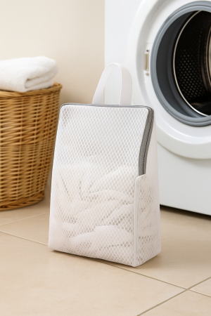 Săculeț protecție spălare încălțăminte cu fermoar 40x30x8 cm [2]