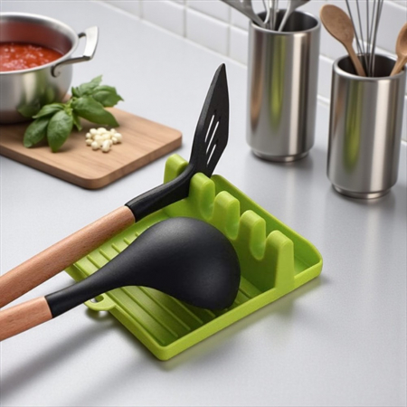Suport din silicon cu 4 canale pentru ustensile de bucătărie [4]