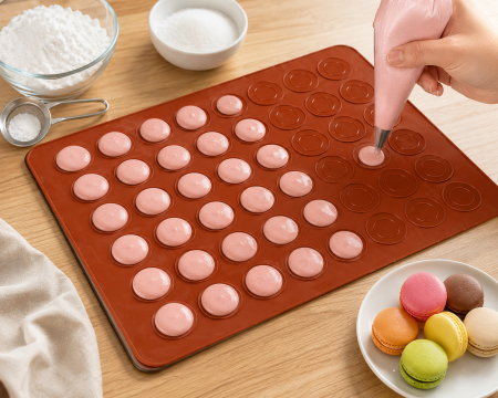 Tavă din silicon pentru macarons 48 lăcașe 38x30 cm [1]