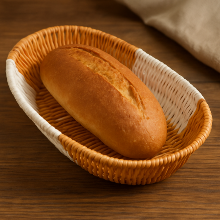 Coș împletit rustic modern pentru pâine fructe gustări reutilizabil [5]