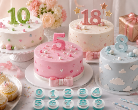 Set decupatoare cifre cu ejector 0-9 pentru fondant și biscuiți [3]