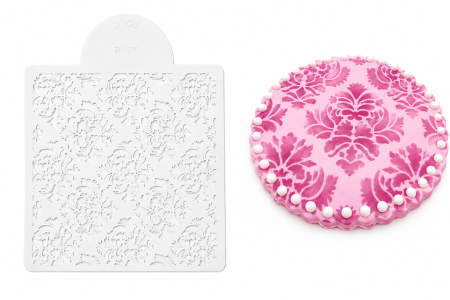 Noutăți - sablon-decorativ-reutilizabil-tort-model-floral