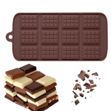 Formă din silicon pentru ciocolată 12 cavități mini-tablete [2]