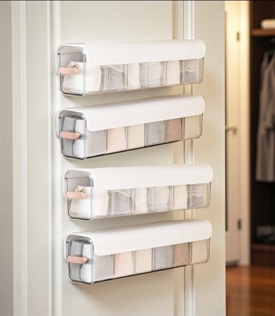 Organizator multifuncțional 6 compartimente montaj perete bucătărie baie birou [2]