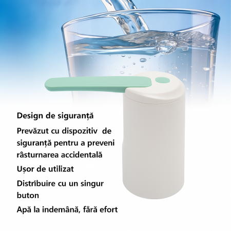 Dozator electric apă USB reîncărcabil – distribuitor automat pentru sticle și butoaie mari [2]