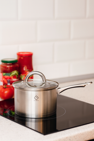 Cratiță inox Grunberg GR7017 16 cm 1.9 L cu capac sticlă termorezistentă [1]