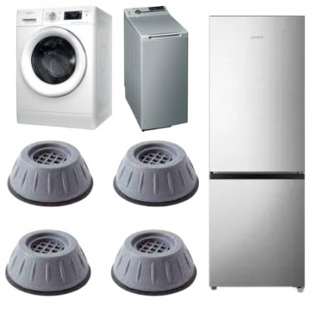 Casă şi grădină - Set 4 suporturi antivibrație din cauciuc pentru electrocasnice grele