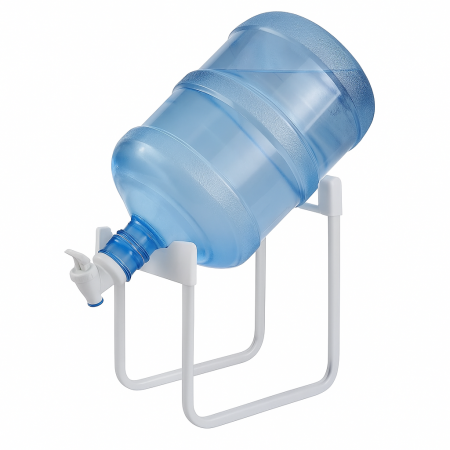 Depozitare și organizare - Suport plastic înclinat pentru bidon apă până la 20L