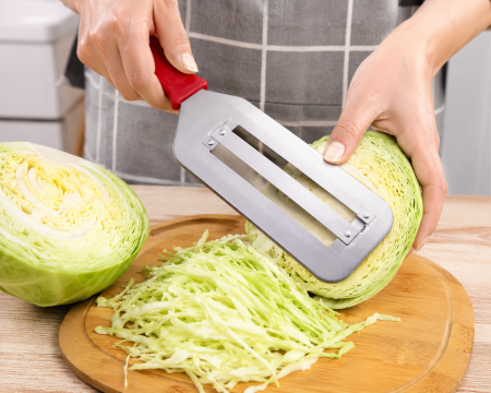 Feliator manual din inox pentru varză și legume cu lamă dublă [6]