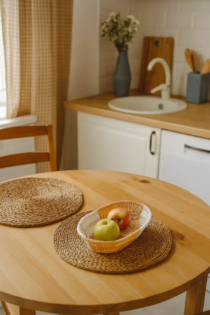 Coș împletit rustic modern pentru pâine fructe gustări reutilizabil [2]