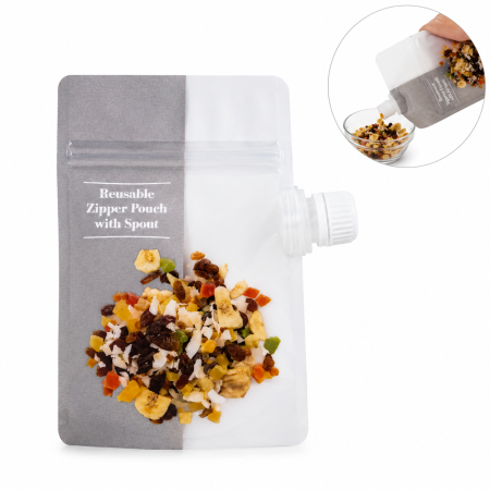 Bucătărie - Pungă reutilizabilă cu dop filetat etanș pentru alimente și lichide 14x15,5 cm