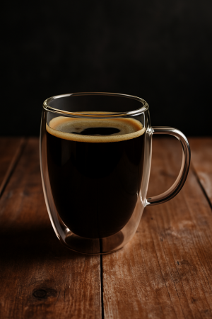 Cană sticlă dublu perete 450 ml borosilicată cafea ceai băuturi calde reci [3]