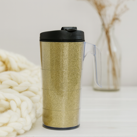Cană termos cu efect sclipici 400 ml și capac anti-picurare [2]