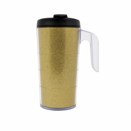 Cană termos cu efect sclipici 400 ml și capac anti-picurare [1]