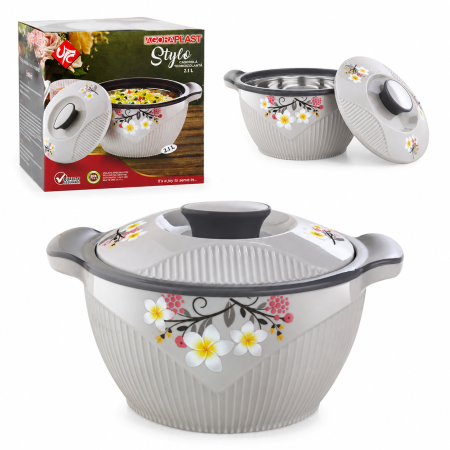 Caserolă Termică Inox 2.1L cu Capac Floral [5]