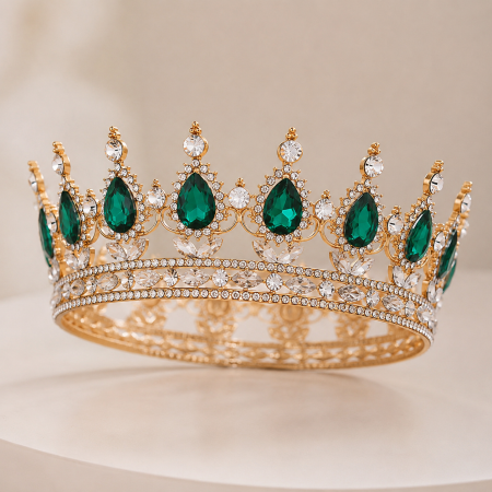 Coroniță Elegantă pentru Tort Aniversar Disponibilă în Mai Multe Culori [5]
