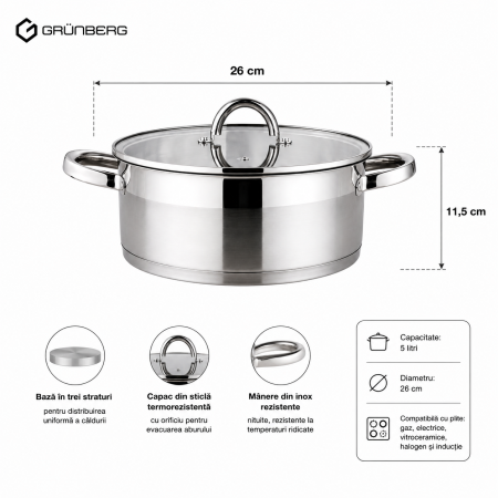 cratita-inox-cu-capac-sticla-5l-26cm-grunberg [1]