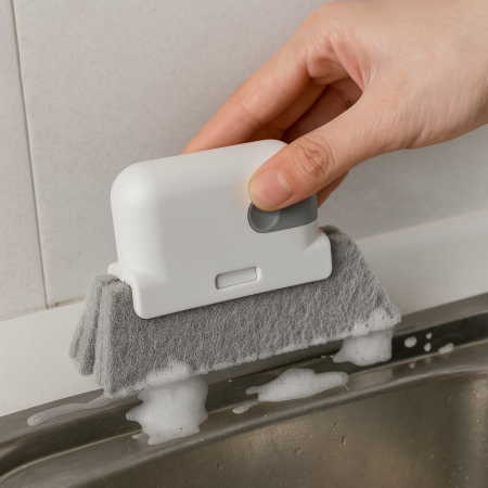 Curățător șine geam și colțuri – burete abraziv detașabil [2]