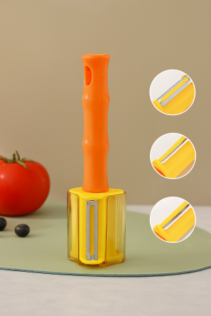 Curățător rotativ 3 în 1 legume fructe lame inox mâner ergonomic [1]