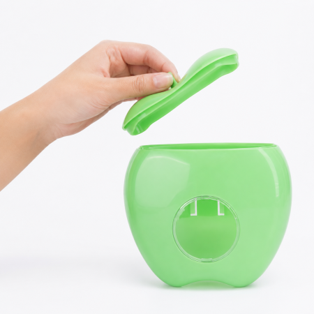 Cutie Depozitare Folie Alimentară Tip Cască cu Montare pe Perete Verde [1]