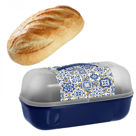 Depozitare și organizare - Cutie pentru pâine cu capac etanș și design portughez