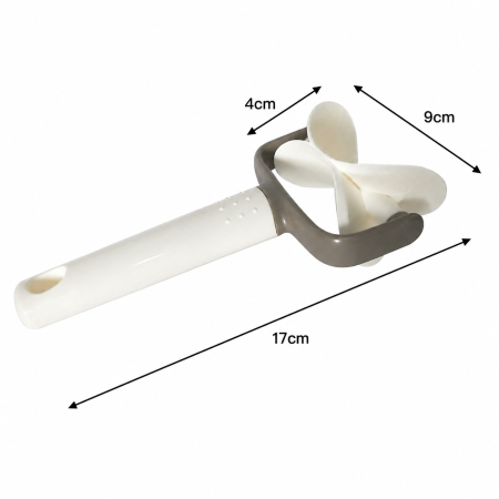 Decupator si presa 2 in 1 pentru ravioli si coltunasi 17 cm alb gri [1]