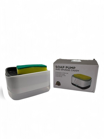 Dispenser detergent 2 în 1 cu suport pentru burete 380 ml [3]