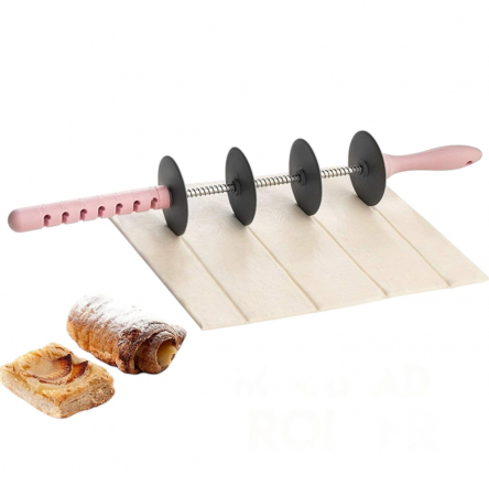 Cofetărie și patiserie - Roller reglabil pentru aluat cu roți ajustabile și mâner ergonomic