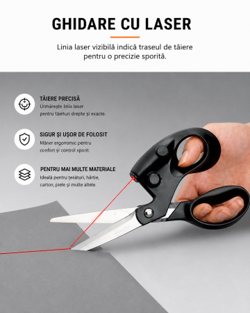 Foarfecă multifuncțională cu laser pentru tăiere precisă [1]