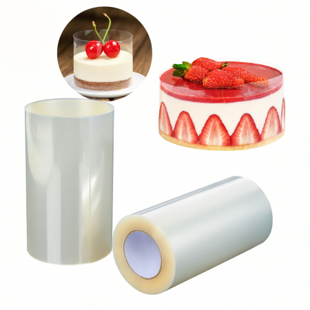 Folie acetat transparentă pentru torturi și prăjituri rolă 10 m [4]