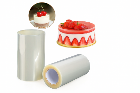 Folie acetat transparentă pentru torturi și prăjituri rolă 10 m [2]