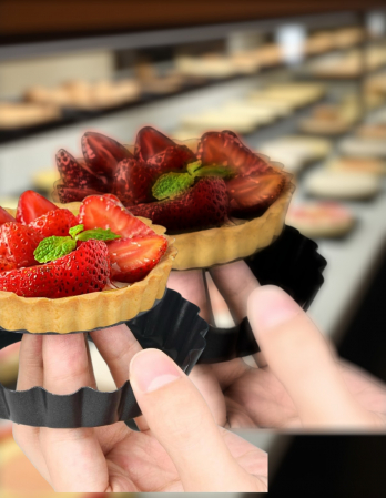 Formă individuală mini tarte metal antiaderent cu fund detașabil [2]
