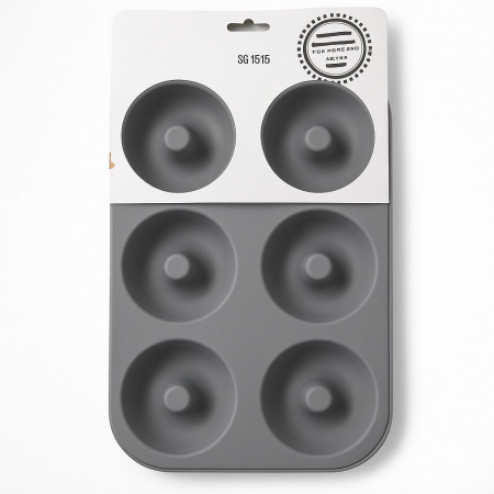 Formă din silicon cu 6 cavități pentru gogoși, brioșe și deserturi [1]