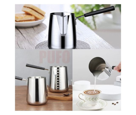 Ibric gradat din inox 304 pentru lapte și cafea 600 ml 1000 ml [2]