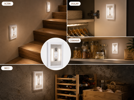 Lampă LED COB tip întrerupător fără fir cu montare magnetică [5]