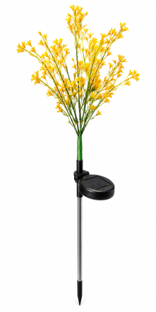 Casă şi grădină - Lampă solară decorativă tip floare galbenă pentru grădină