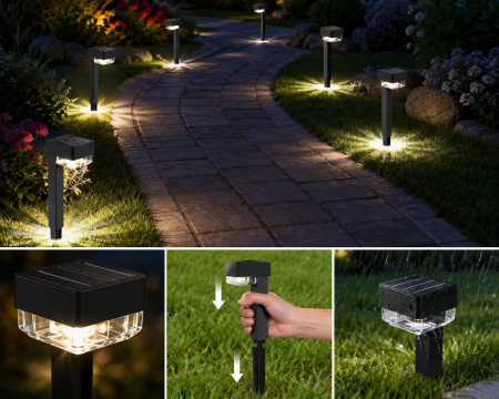 Lampă solară LED pentru alei și grădină exterior [3]