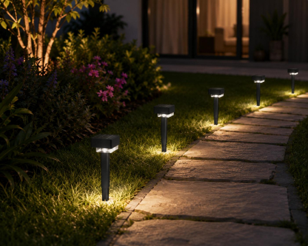 Lampă solară LED pentru alei și grădină exterior [4]
