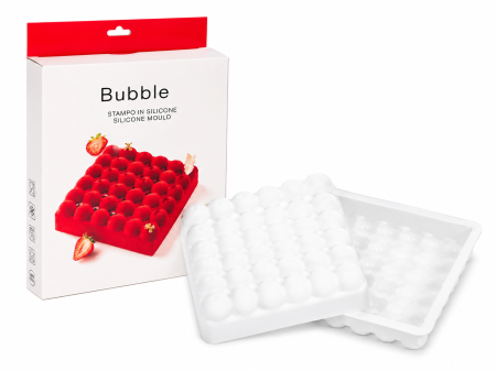 Matrita silicon Bubble pentru mousse si deserturi 18x18x5 cm [1]