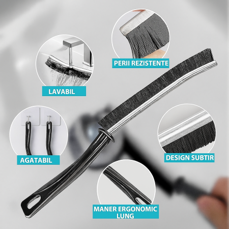 Perie curbată subțire rosturi colțuri bucătărie baie electrocasnice [1]