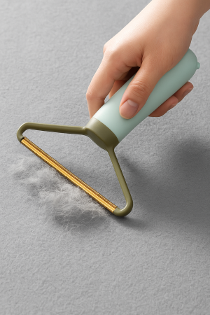 Perie dublă multifuncțională pentru îndepărtarea părului de animale de pe haine și canapele [1]