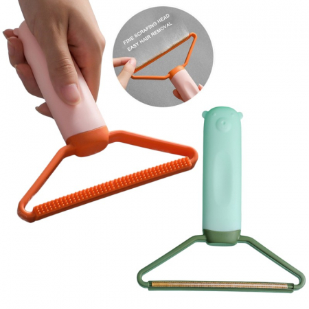 Casă şi grădină - Perie dublă multifuncțională pentru îndepărtarea părului de animale de pe haine și canapele