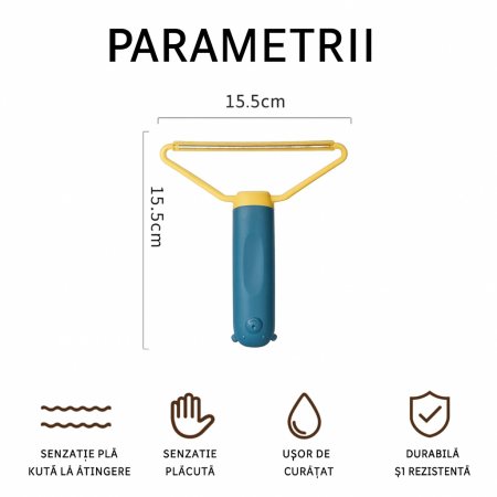 Perie dublă multifuncțională pentru îndepărtarea părului de animale de pe haine și canapele [4]