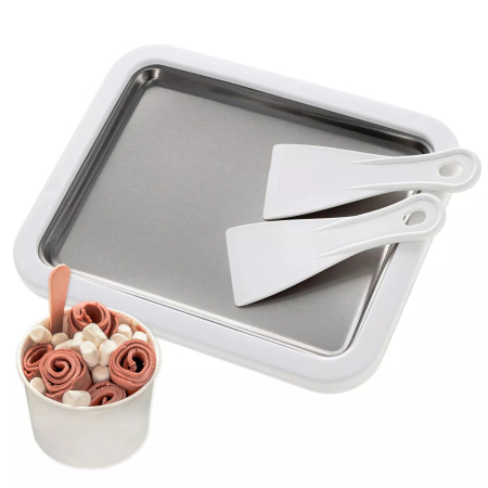 Plita rece pentru inghetata rulata ice rolls cu 2 spatule - magazin-Ieftinica.ro [2]